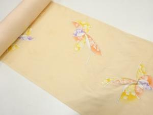 アンティーク　束ねに花模様　着尺反物